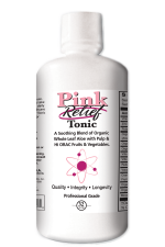 Pink Relief Tonic bottle